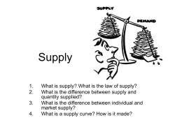 The law of supply