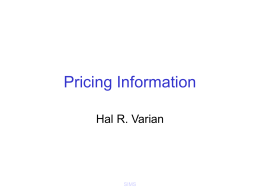 Pricing Information