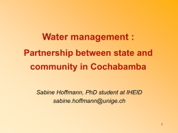 Watermanagement_SH - Graduate Institute of International and