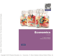 Economics R. Glenn Hubbard, Anthony Patrick O`Brien, 3e.