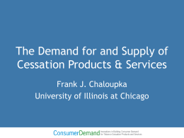 Frank Chaloupka - Consumer Demand