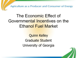 The Economic Effect of Governmental Incentives
