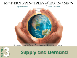 Chapter 3: Supply and Demand Dynamic PowerPoints