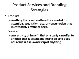 Product Services Marketing