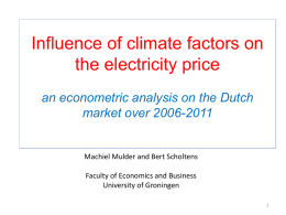 The Impact of Renewable Energy on Electricity Prices in the