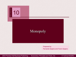 Chapter 10: Monopoly