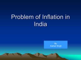 Problem of Inflation in India