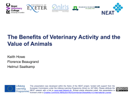 The value of animals and the benefits of