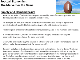 Football Economics - SchoolhouseTeachers.com