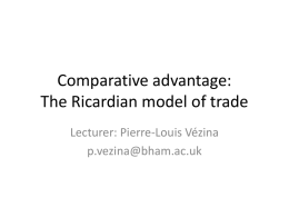 Comparative advantage - Pierre