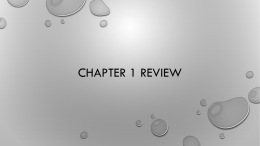 Chapter 1 Review - Campbell County Schools