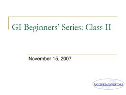 GI Seminar Series Part 2