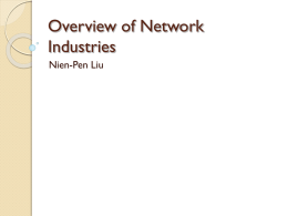 Overview of Network Industries