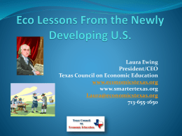 Playful Economics - Texas Council on Economic Education