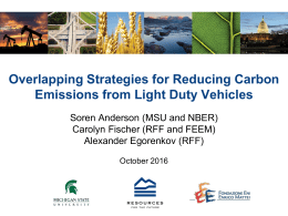 Overlapping Strategies for Reducing Carbon