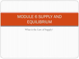 module 6 supply and equilibrium