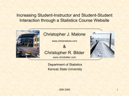 Introductory Statistics Course Websites: BEYOND syllabus.html