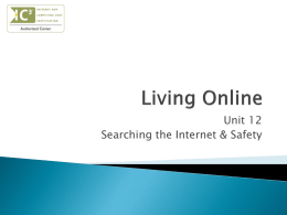 Living Online Chapter 12