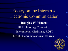 Rotary and the Internet