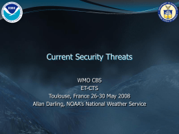 Current Security Threats