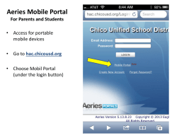 Aeries Parent Portal is available as an app. Click for directions