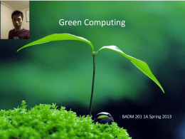Green Computing - ZEN Portfolios