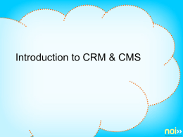 CRM & CMS () - New Organizing Institute