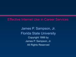 Improving Career Services Through Better Use of