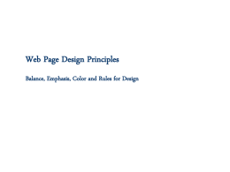 Graphic Design Principles