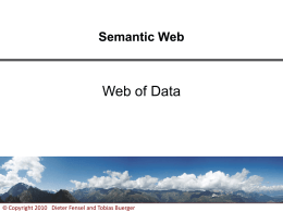 Web of Hypertext (RDFa, Microformats) and Web of Data
