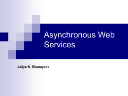 Asynchronous Web Services - Apache Software Foundation