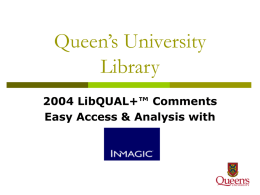 Queen’s University Library