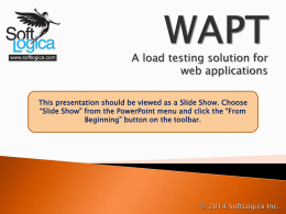 Why load test a web site?