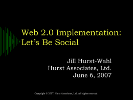 Web 2.0 Implementation