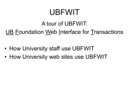 UBFWIT - University at Buffalo