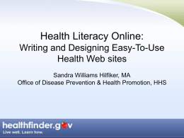 User Engagement and Online Prevention Information
