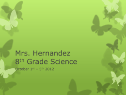 Mrs. Hernandez 8th Grade Science