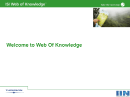 ISI Web of Knowledge