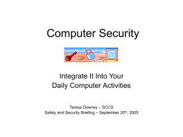 Computer Security - SLAC Public Website Server