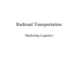 Railroad Transportation - Northeastern State University