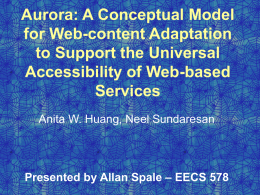 Aurora: A Conceptual Model for Web
