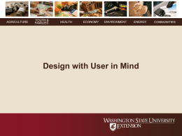 Design with Users in Mind