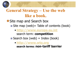 International Trade Law Search on the Internet