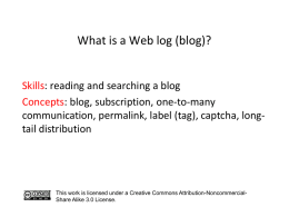 Why blog?