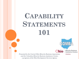 Creating Quality Capability Statements