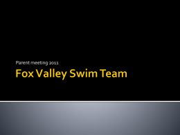 Fox Valley Swim Team