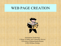 WEB PAGES AND DOCUMENTS