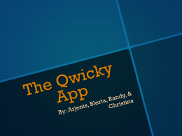 The Quicky App