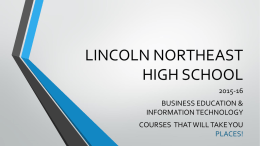 LINCOLN NORTHEAST HIGH SCHOOL