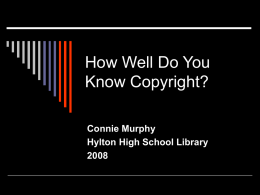 How Well Do You Know Copyright?